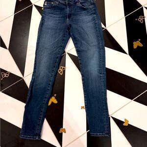 AG The Prima Ankle Cigarette Ankle Dark Wash Jeans